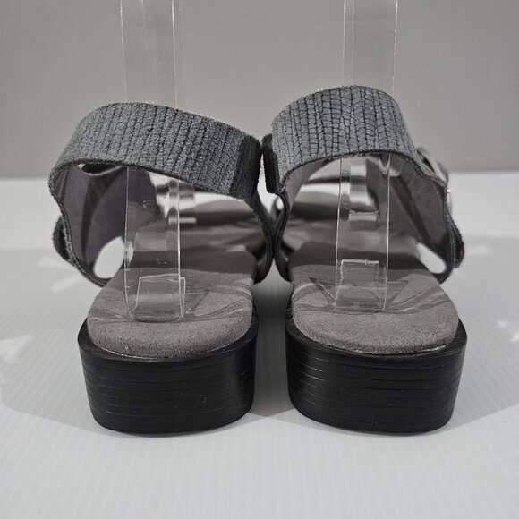 Munro Cleo Sandal Open Toe Gray Light Blue Leather Size 10 - Picture 8 of 13